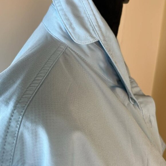 World Wide Sportsman Men's Fishing Shirt XL Long Sleeve Solid Blue Pockets Fish - Picture 4 of 13